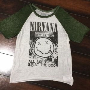 A Nirvana Band shirt